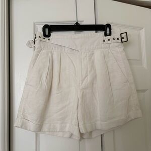 Banana Republic High Waist Cream Shorts